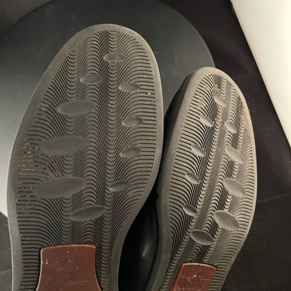 Johnston & Murphy Men's Size 12M Black Split Toe Leather Oxfords 202-2188 - Picture 6 of 9